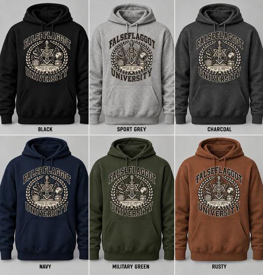 Nice Try Mossad™ False Flaggot Hoodie