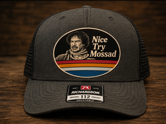 Nice Try Mossad™ The “Evil Deeds” Gaddafi Hat